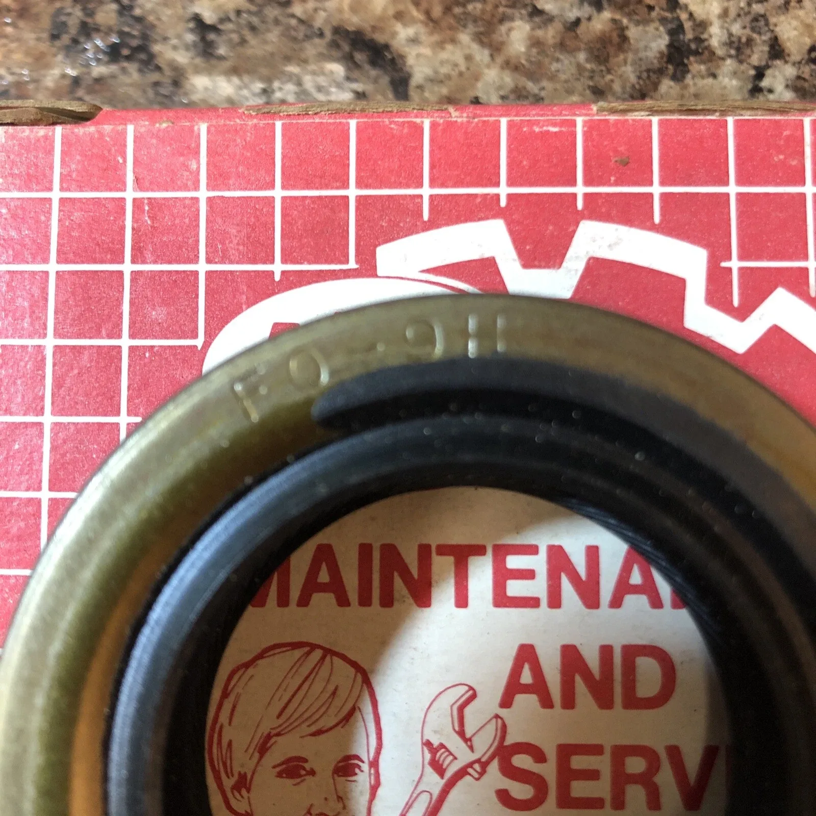 ATP Automatic Transmission Extension Housing Seal HO-9 Stamped FO-9H image 2