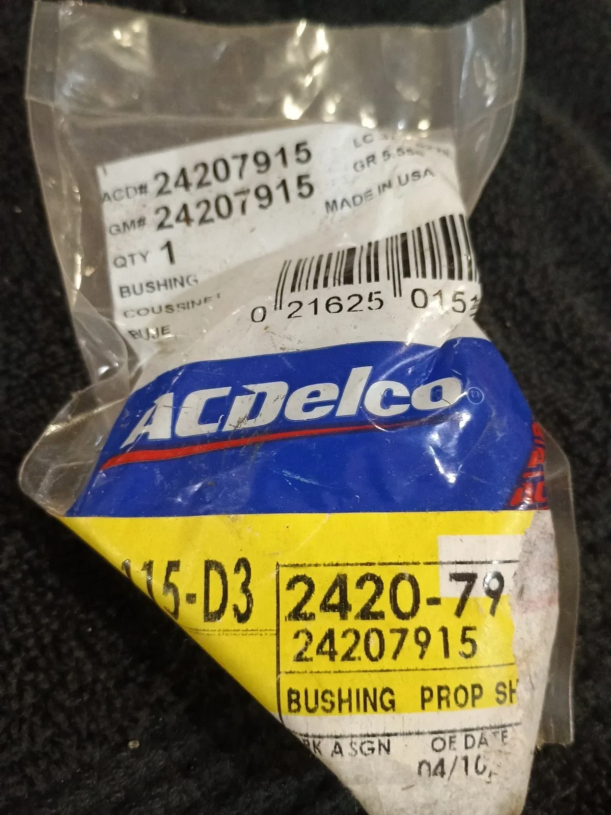 1986-1987 Corvette Auto Trans Housing Bushing Extension Rear NEW GM # 24207915