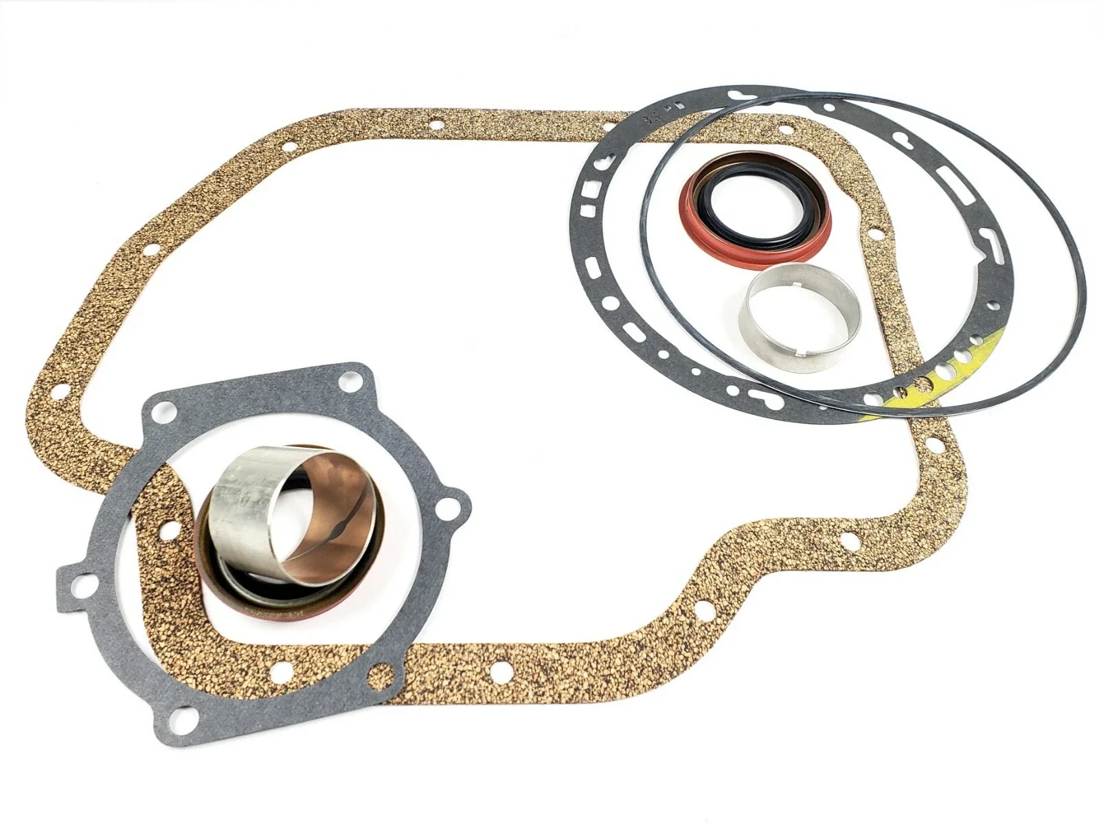 TH400 Turbo 400 Transmission Cork Pan, Front Pump & Rear Tail Housing Gasket Kit