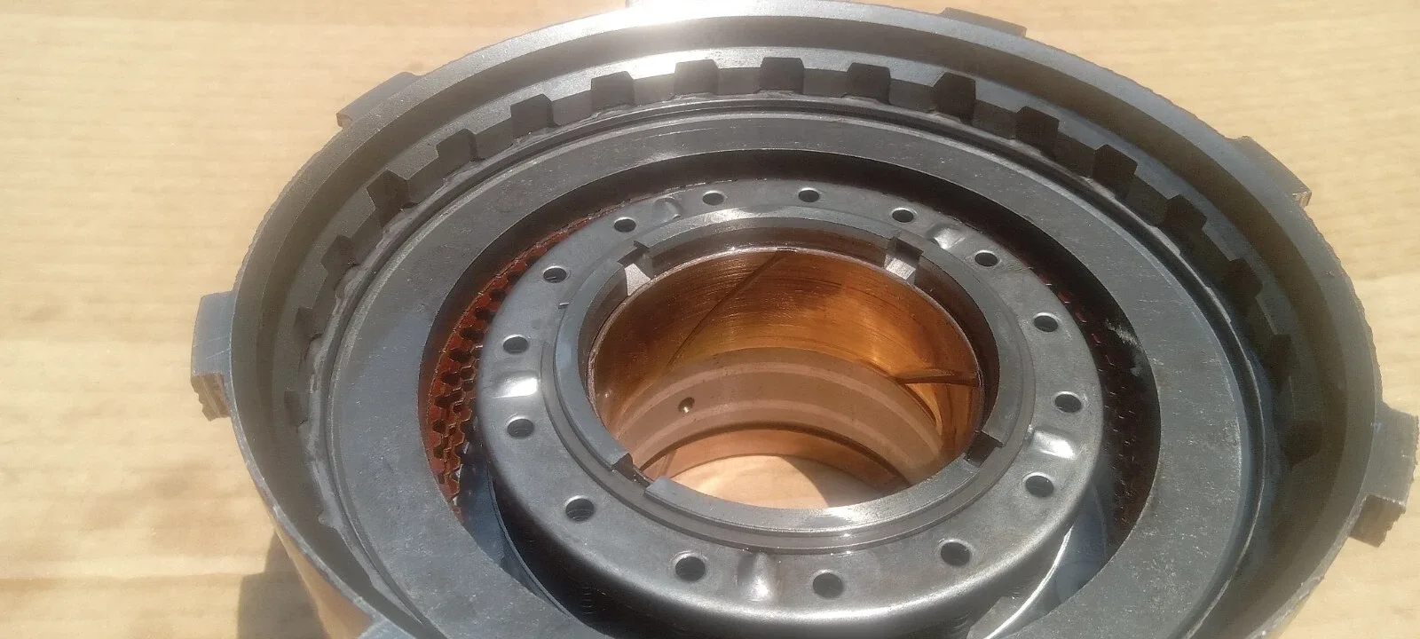 Ford 4r100 Direct Clutch Housing Early Design Slotted OEM image 2
