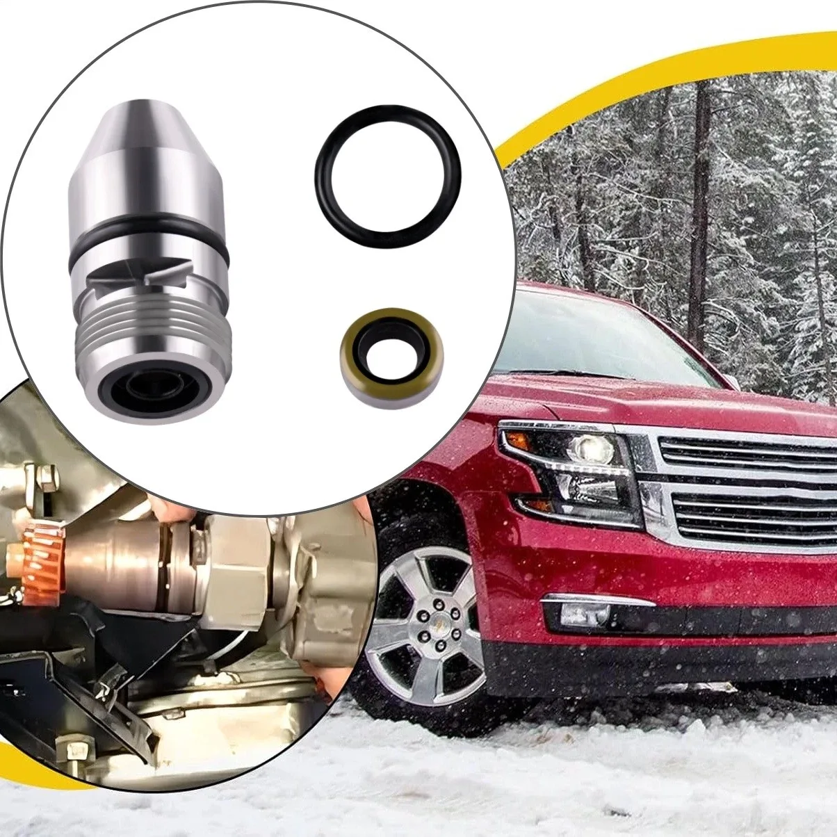 Gear Housing Adapter Extra Oil Seal & O'Ring For GM Turbo TH THM 180 180C Speedo image 3