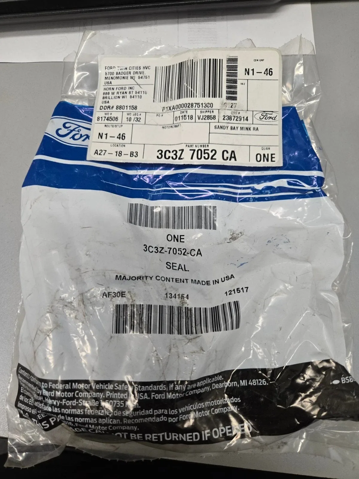 OEM NEW 2003-10 Ford F250 350 450 550 Super Duty 6.0 6.8L Extension Housing Seal