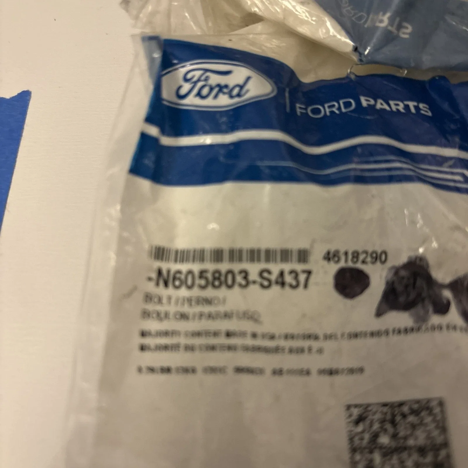 Ford OEM N605803S437 Transmission Housing Bolt M10x1.5x40 Factory Genuine image 2