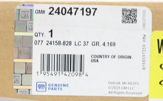 NEW OEM GM 9T50 Auto Trans Clutch Piston Housing 24047197 Chevy GMC 2018-2024 image 3
