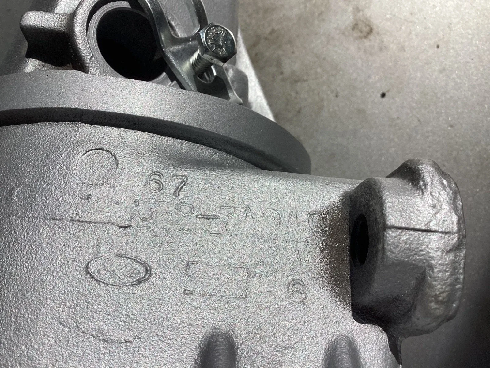 1967 Ford Mustang C4 Auto OEM Used Tail Housing Tail Extension C6DP-7A040-A  322 image 4