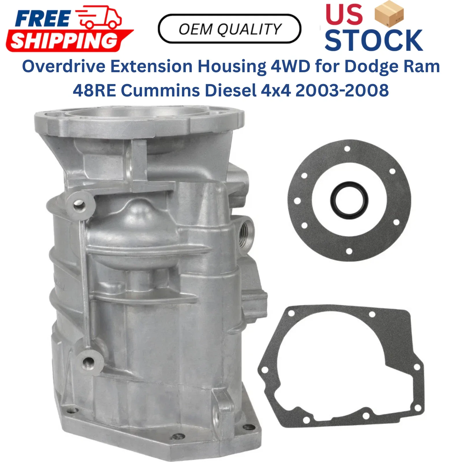 Overdrive Extension Housing 4WD for Dodge Ram 48RE Cummins Diesel 4x4 2003-2008