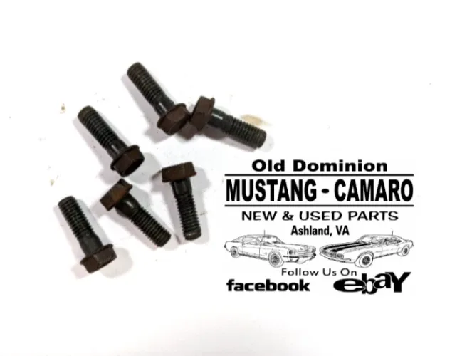 1970-1986 Mustang Automatic C4 Transmission Tailshaft Housing Bolts - Set of 6