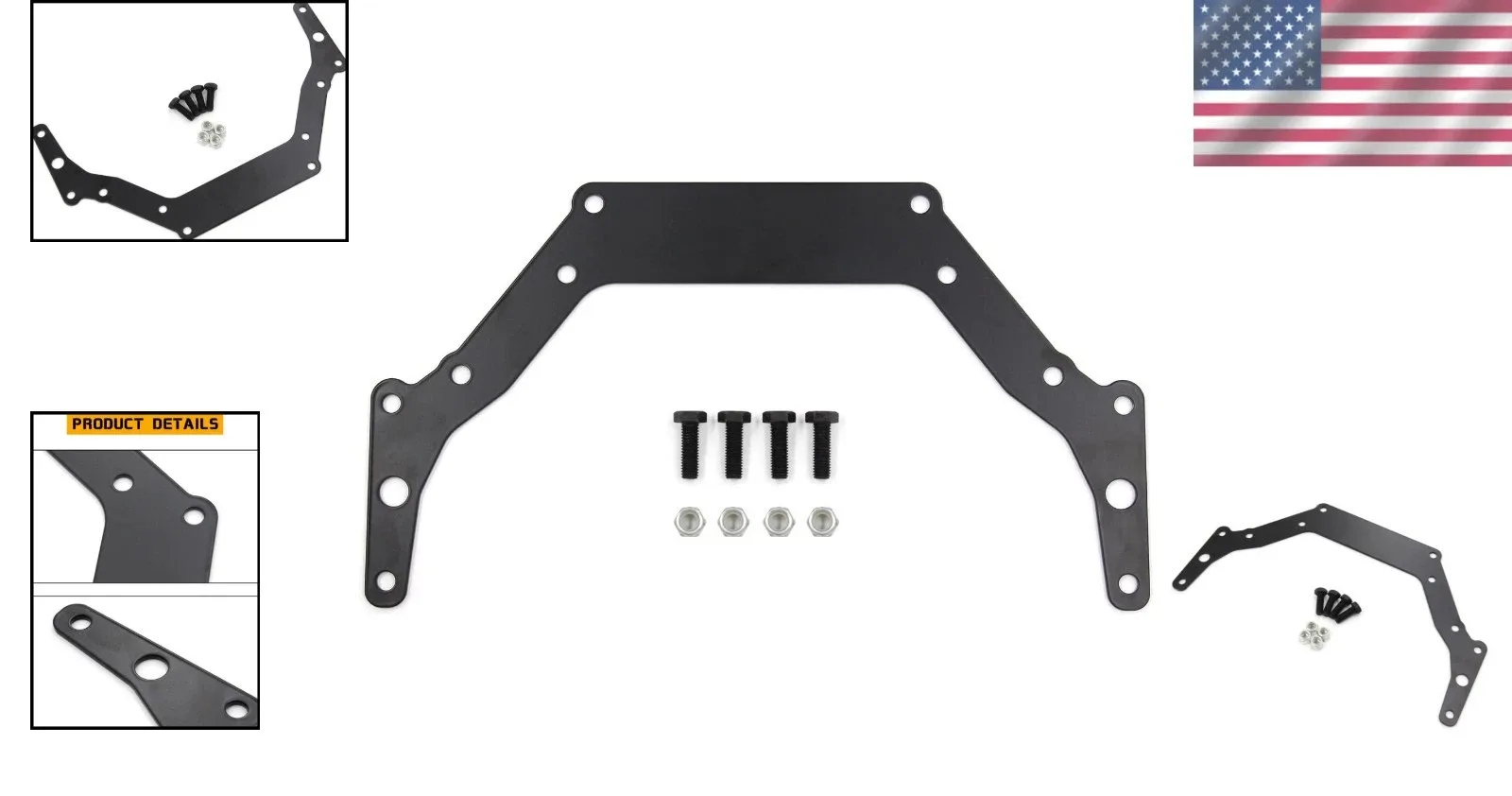 Superior Quality Steel Transmission Adapter for Chevy & Pontiac 1966 and Newer image 2