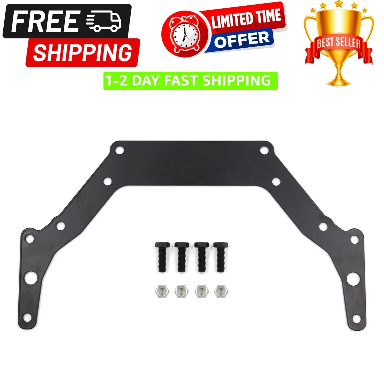 Superior Quality Steel Transmission Adapter for Chevy & Pontiac 1966 and Newer