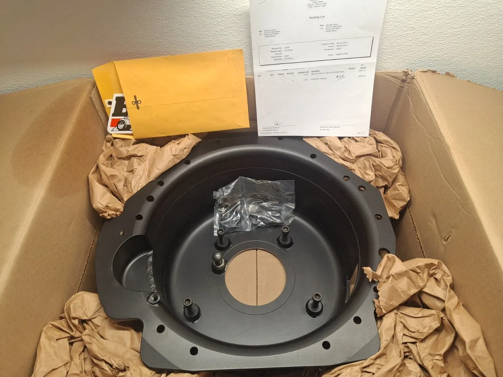 Browell Bell Housing 1-6.1R   NIB Ford Small Block
