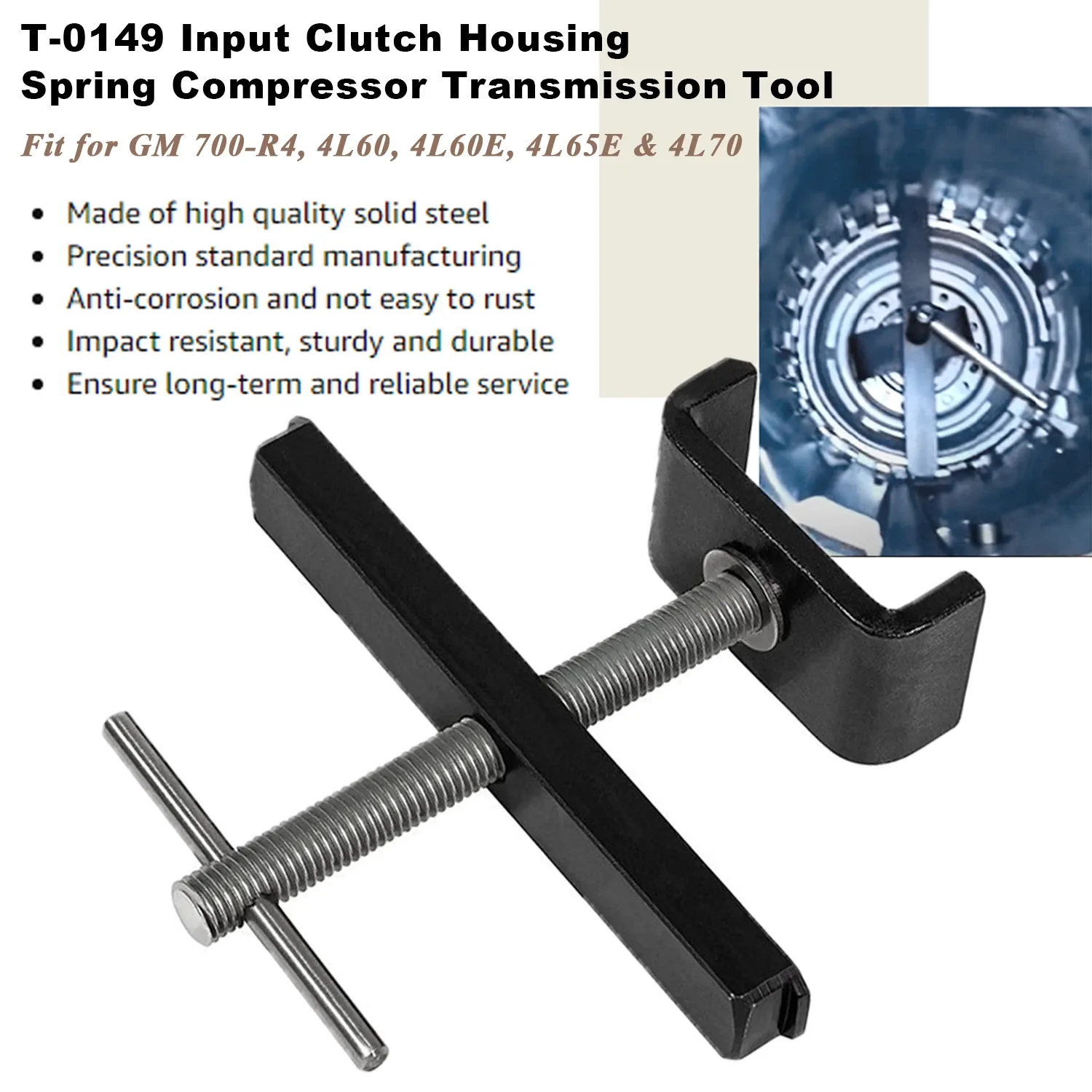 T-0149 Input Clutch Housing Spring Compressor Tool for GM 700R4 4L60E 4L65E 4L70