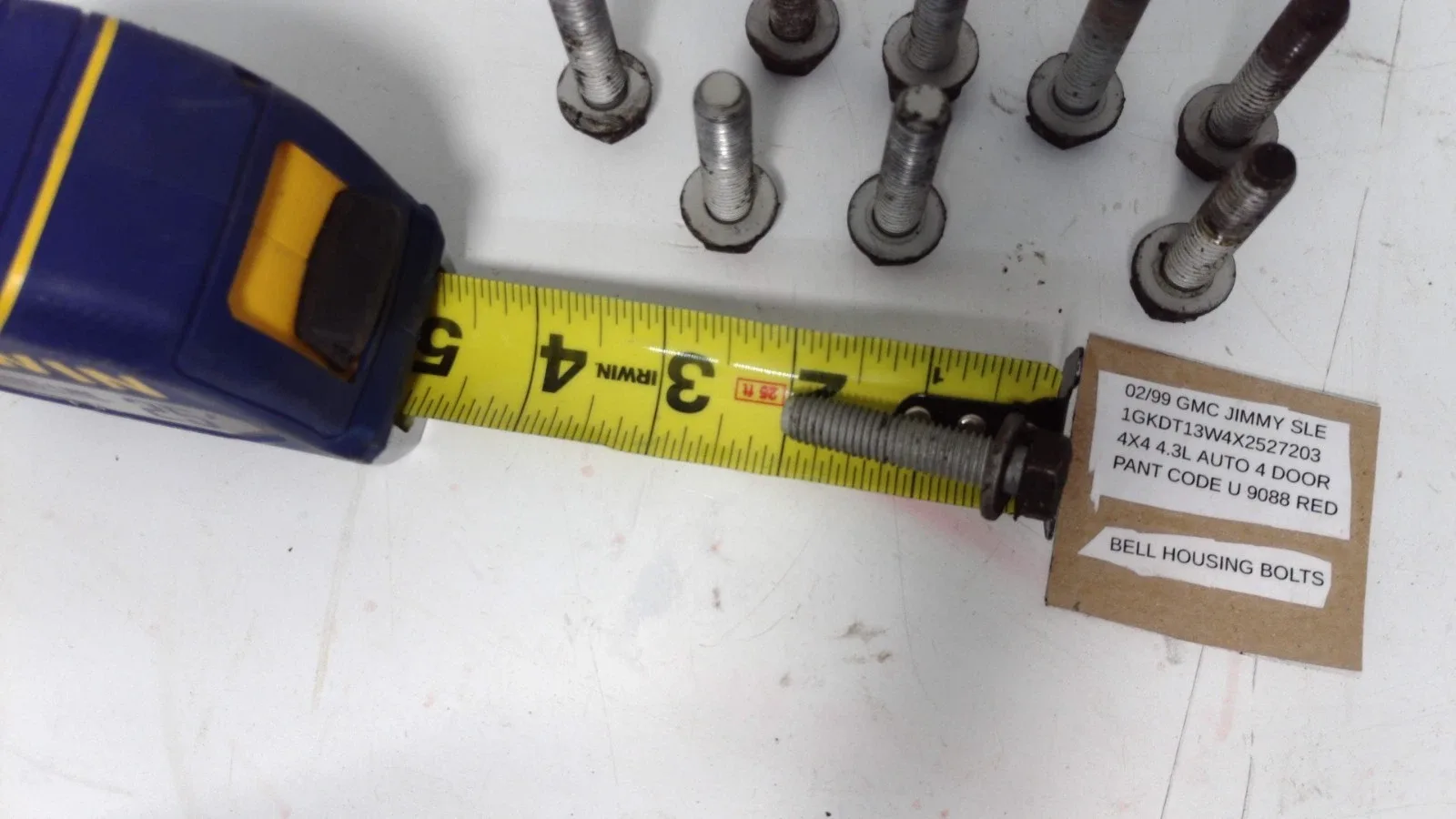 1995-2005 GMC Jimmy SLE 9 Bell Housing Bolts OEM image 3