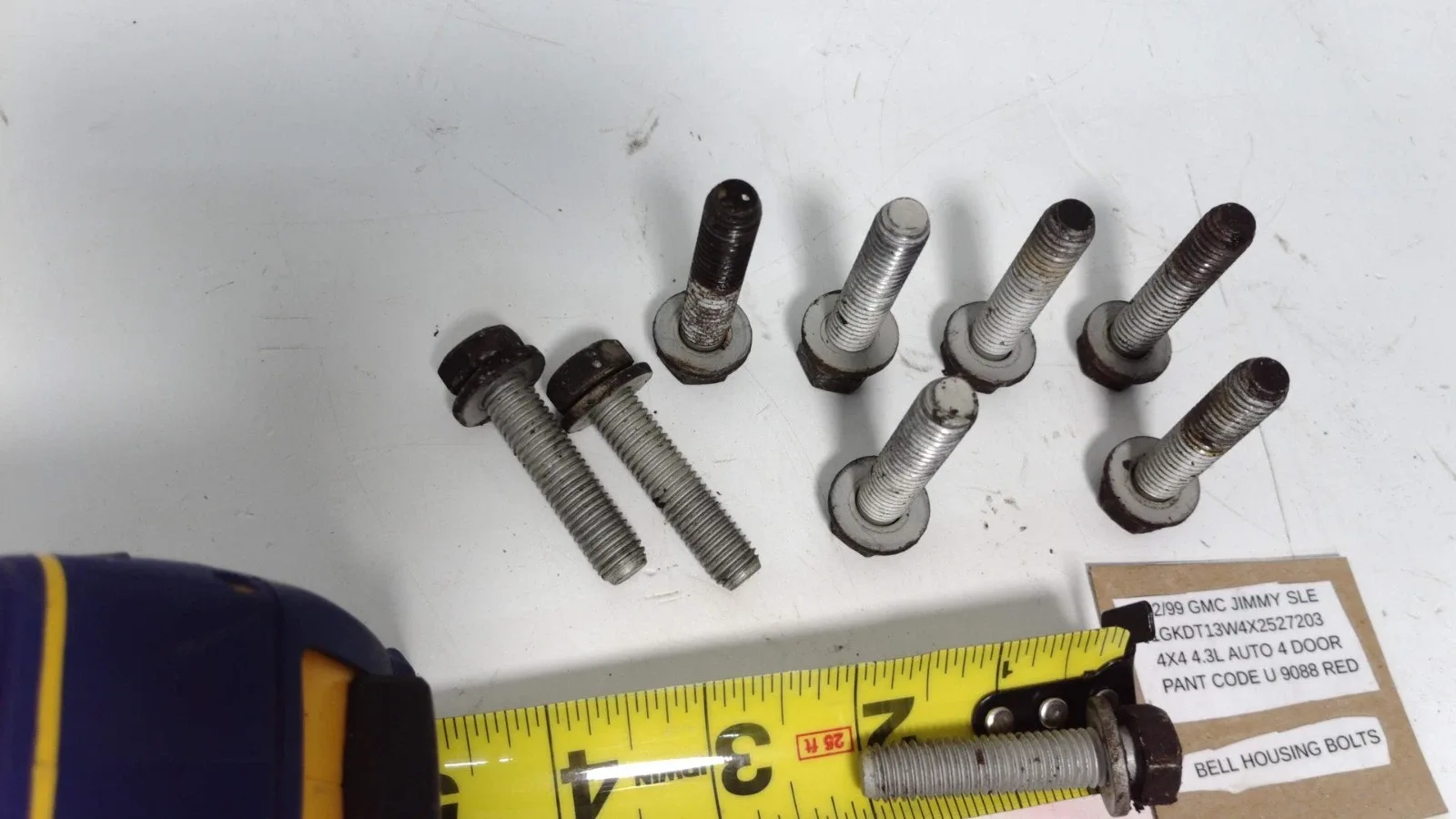 1995-2005 GMC Jimmy SLE 9 Bell Housing Bolts OEM image 4
