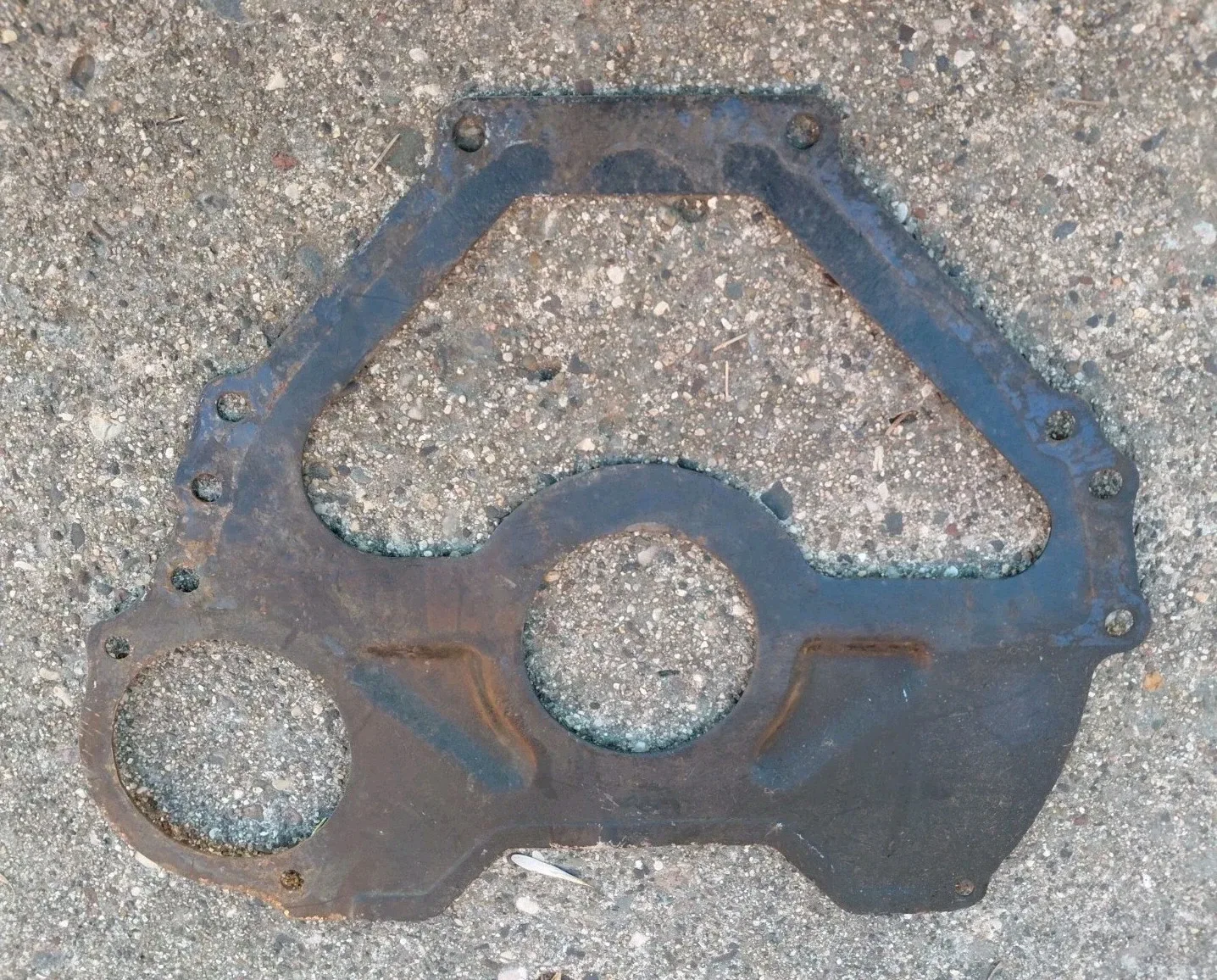 FORD 302 ENGINE BLOCK TO BELL HOUSING SPACER PLATE 5.0 SBF USED OEM 70'S image 2