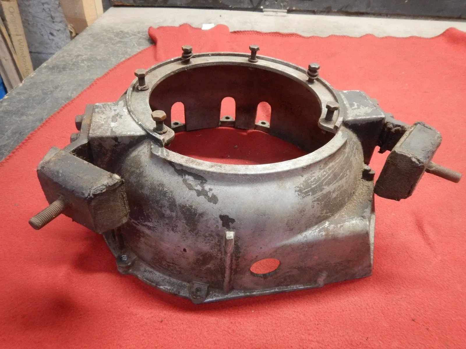 55-58 STUDEBAKER CHAMPION 6 CYL Automatic Transmission Bell Convertor Housing image 4