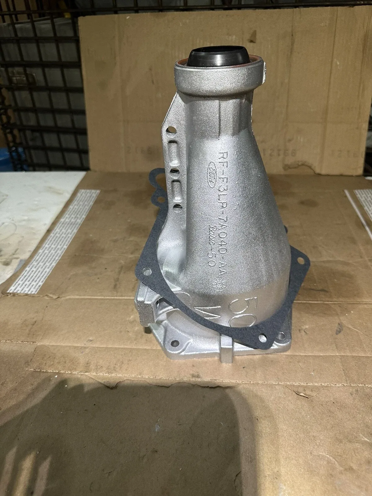4R75W 4R70W TRANS TAIL EXTENS HOUSING F3LP-7A040-AA 10-1/2” TALL NO SENSOR HOLE image 4