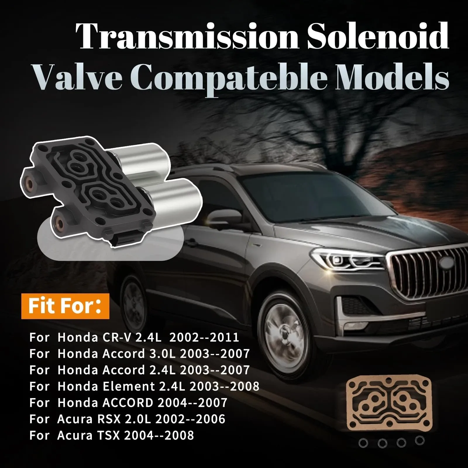 Dual Linear Shift Solenoid for Acura RSX/TSX, Honda CR-V/Accord/Element 2.4L OE# image 3