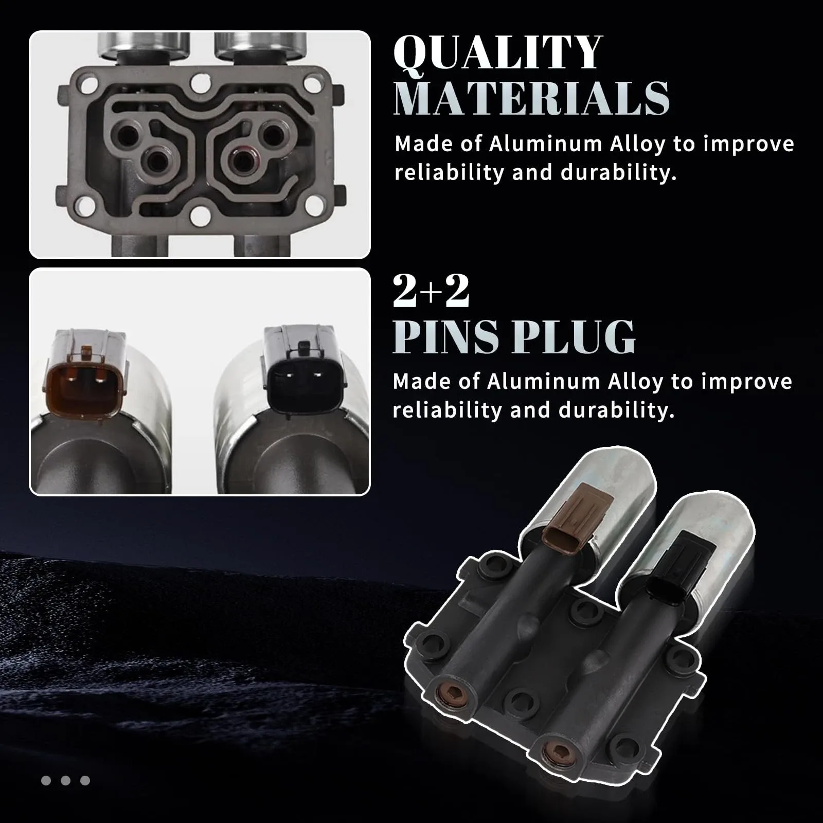Dual Linear Shift Solenoid for Acura RSX/TSX, Honda CR-V/Accord/Element 2.4L OE# image 4