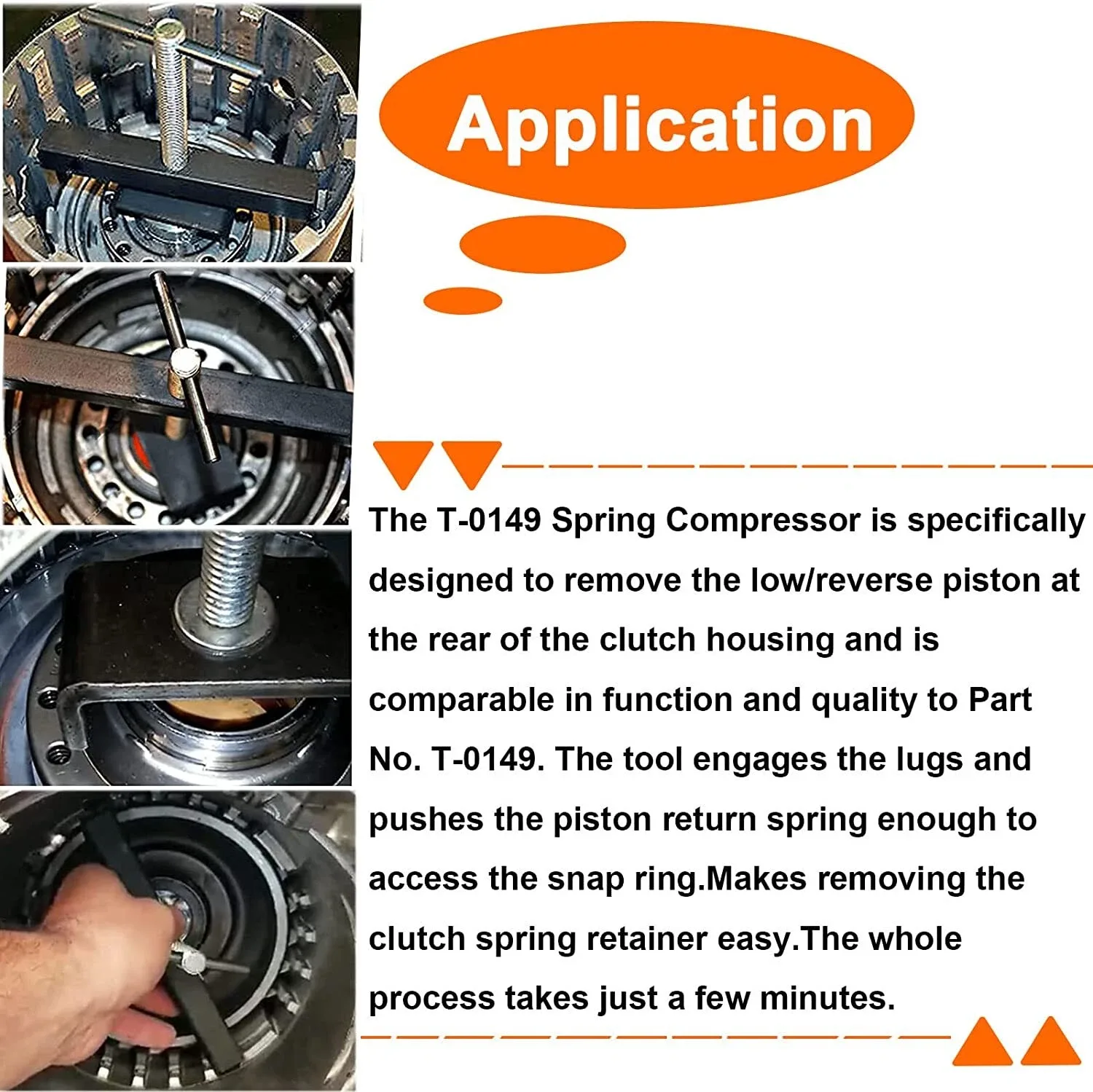 T-0149 Input Clutch Housing Spring Compressor Tool for GM 700R4 4L60E 4L65E 4L70 image 4