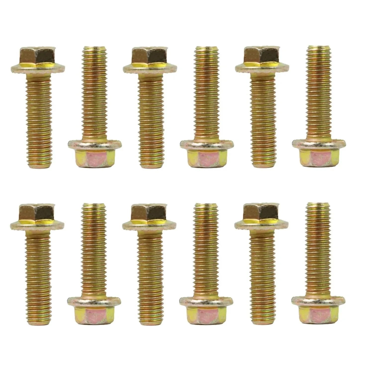 Bell Housing Bolts 551652 12 Pcs M12x1.25 Zinc Carbon Steel Hex Flange image 3