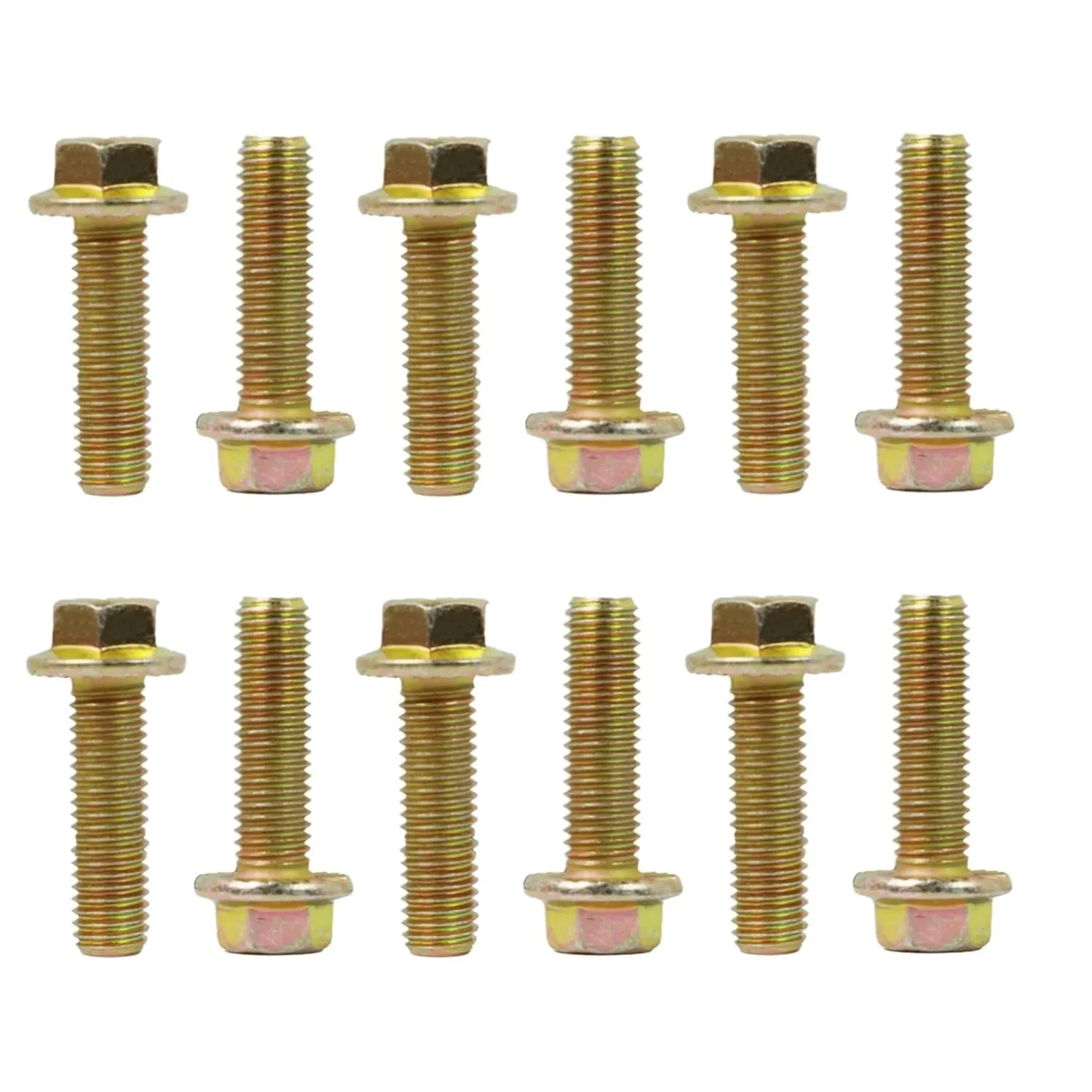 Bell Housing Bolts 551652 12 Pcs M12x1.25 Zinc Carbon Steel Hex Flange