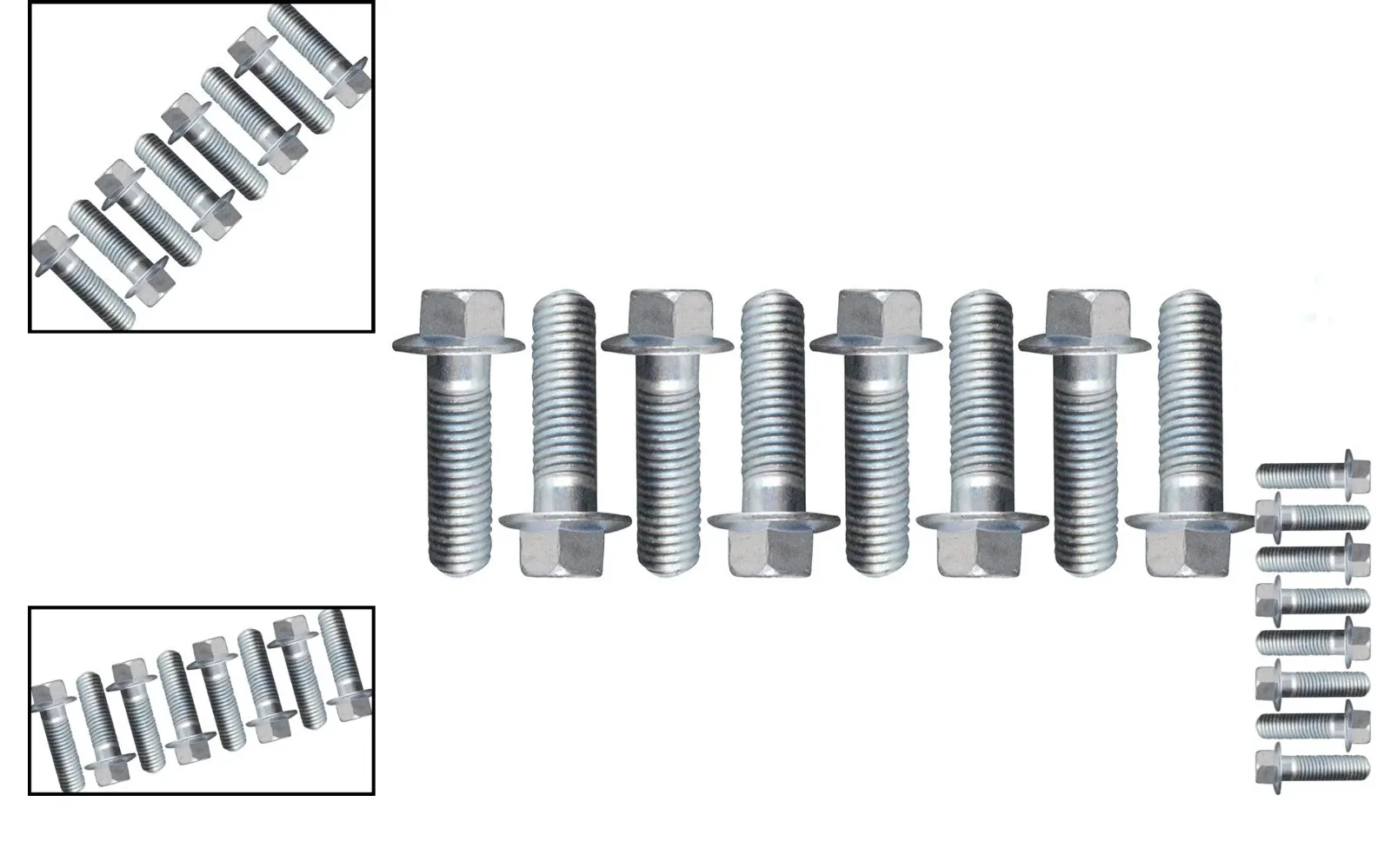 Heavy-Duty Hex Flange Bolts Set for LS Engine Transmission – Zinc Coated image 2