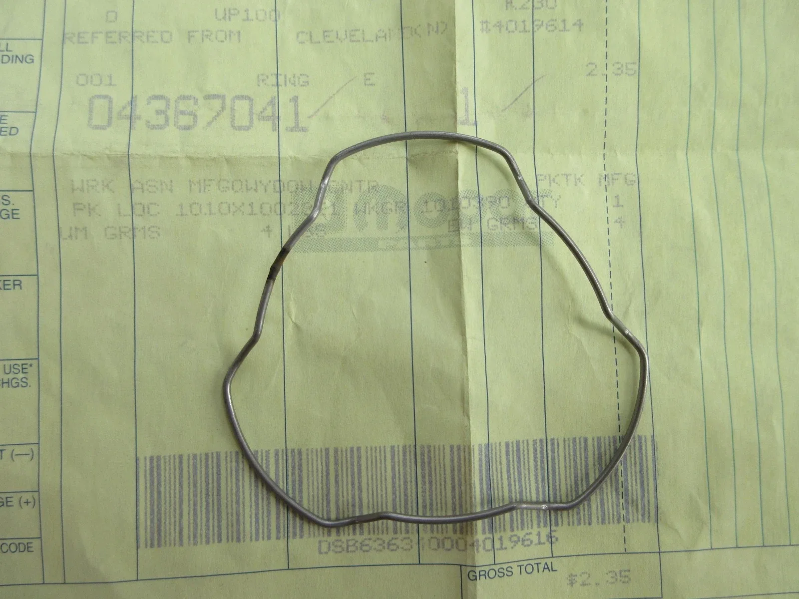 MoPar Tripod to Housing Retainer Ring - NOS - '88-'90 MY - P/N 4367041 image 2