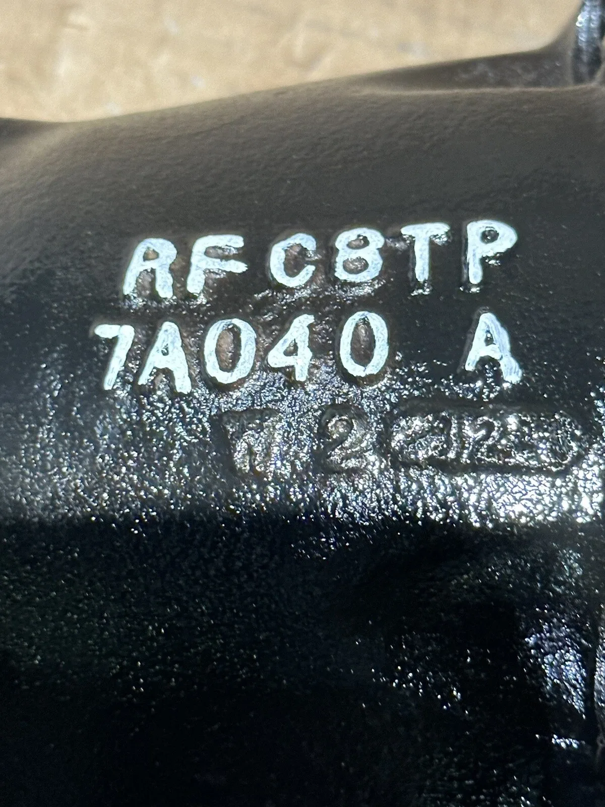 FORD C6 TRANSMISSION TAIL HOUSING RF-C8TP-7A040-A Cast Iron 5-14”Tall 5-1/2” DIA image 2