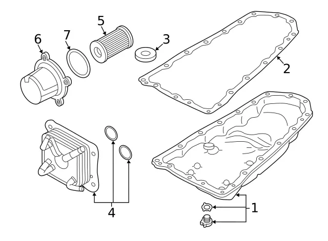 Genuine Nissan Transmission Filter Housing 31848-28X0A image 3