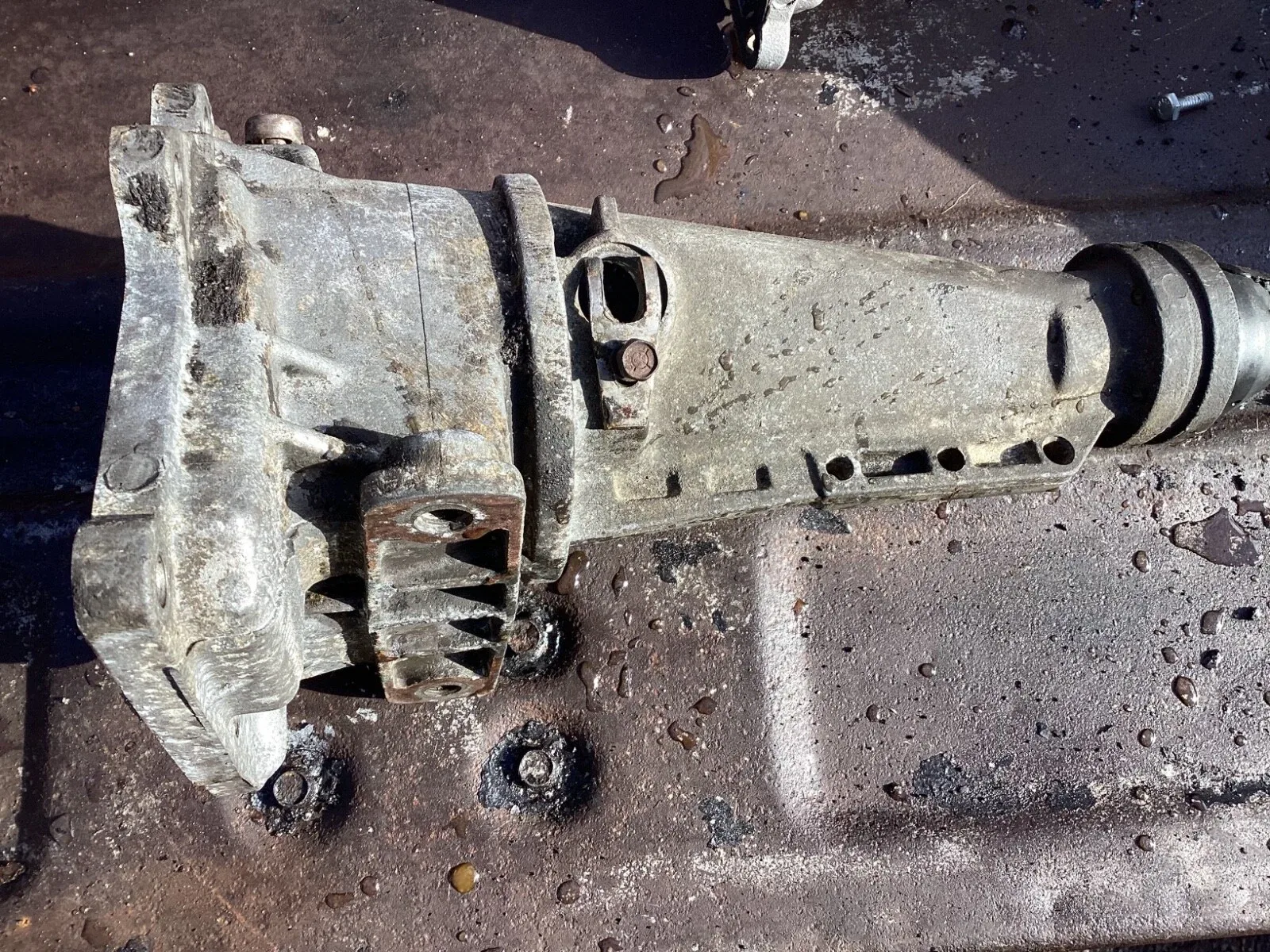 1970   D0OP   C4 Auto  OEM Used Tail Housing Tail Extension   Free Shipping 80F image 2