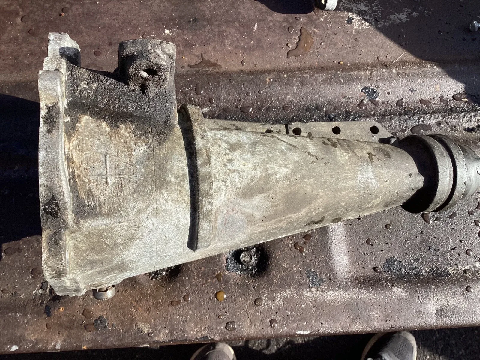 1970   D0OP   C4 Auto  OEM Used Tail Housing Tail Extension   Free Shipping 80F image 4