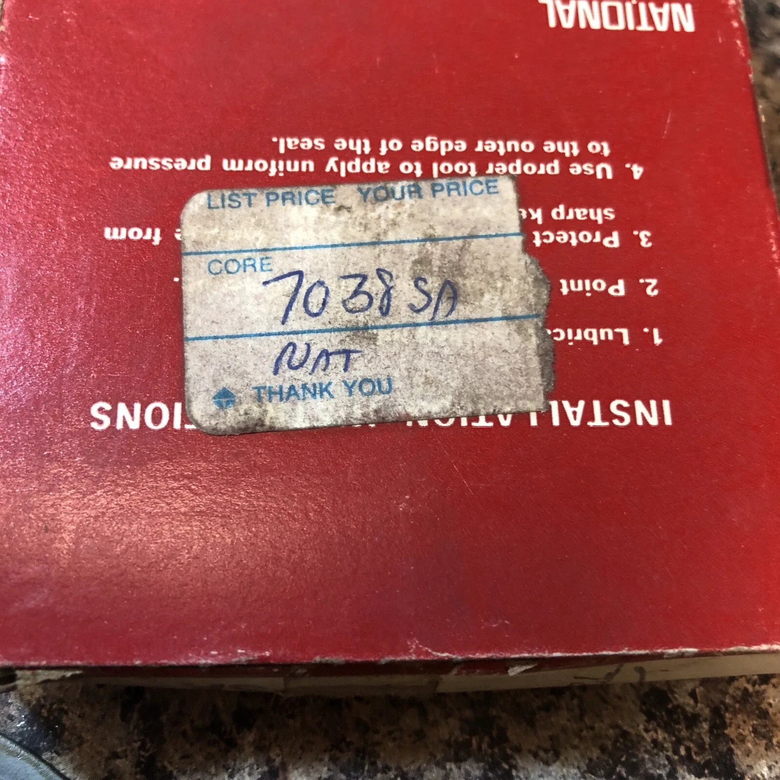 NOS NATIONAL 7038SA AUTO TRANS EXTENSION HOUSING SEAL NEW IN THE BOX! SHIPS FREE image 3