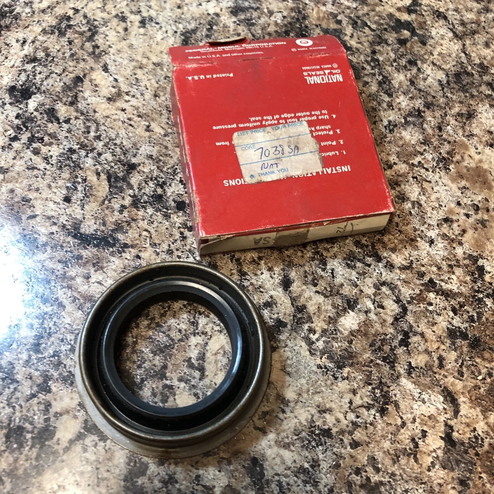 NOS NATIONAL 7038SA AUTO TRANS EXTENSION HOUSING SEAL NEW IN THE BOX! SHIPS FREE