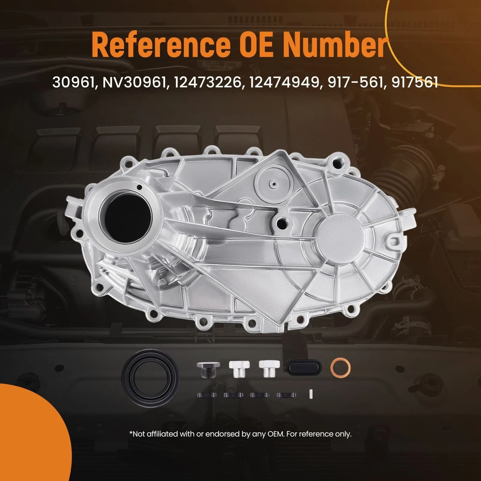 Rear Transfer Case Housing w/Repair Kit for GMC Chevrolet 1998-07 NP246 NP263H image 3