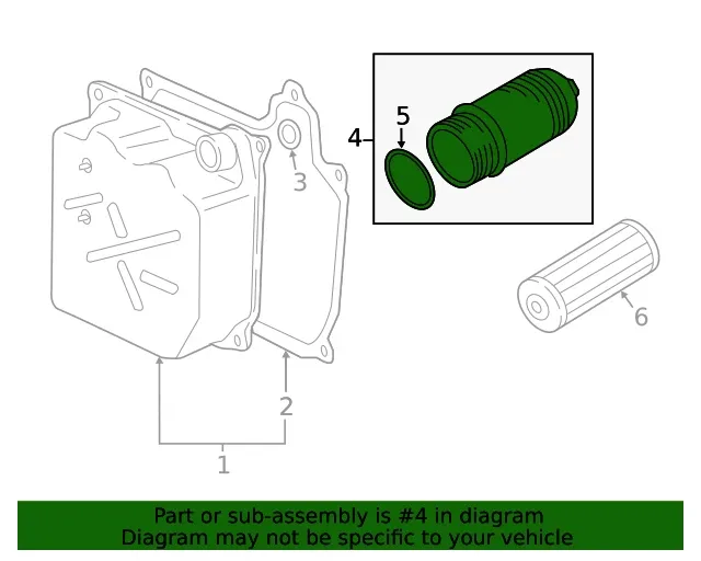 Genuine Audi Filter Housing 0BH-325-159 image 2