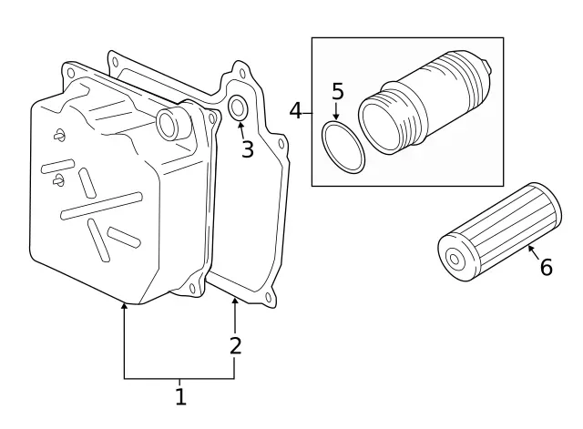 Genuine Audi Filter Housing 0BH-325-159 image 3