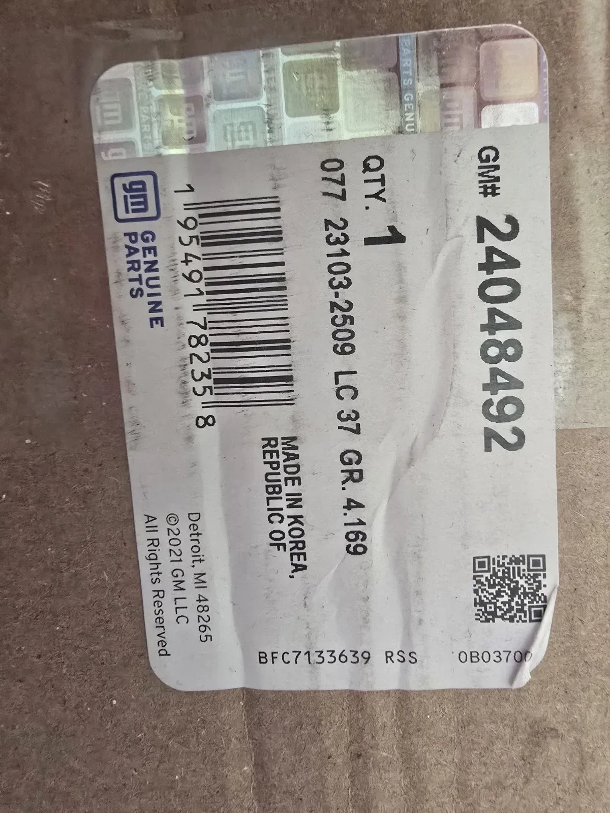 Genuine GM Parts 24048492 Triple Clutch Housing Assembly image 3