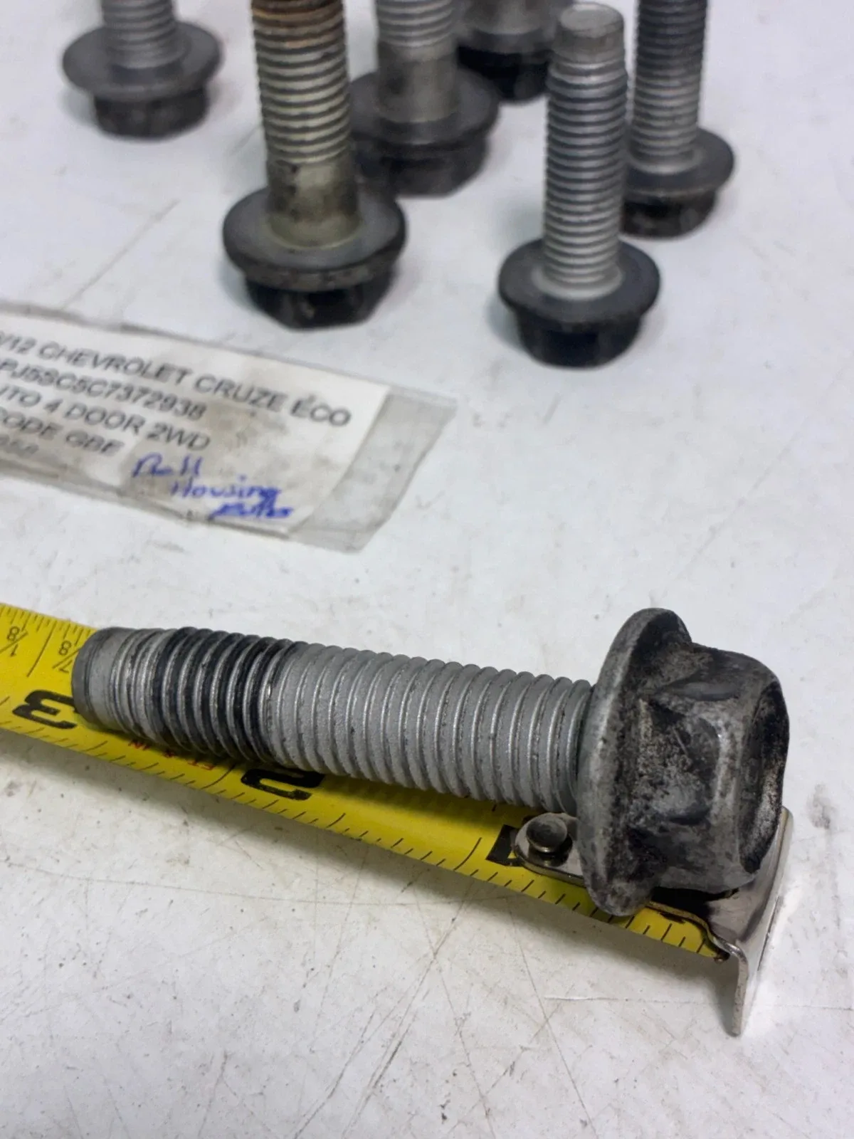 2011-2015 Chevy Cruze 1.4 Turbo automatic bell housing bolts set of 7 image 4