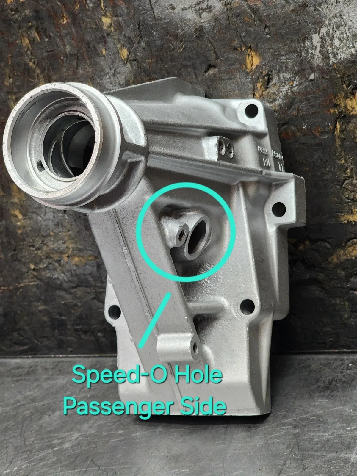 A340E TRANSMISSION EXTENSION HOUSING, 2WD SPEED-O PASSENGER SIDE #8940 image 2