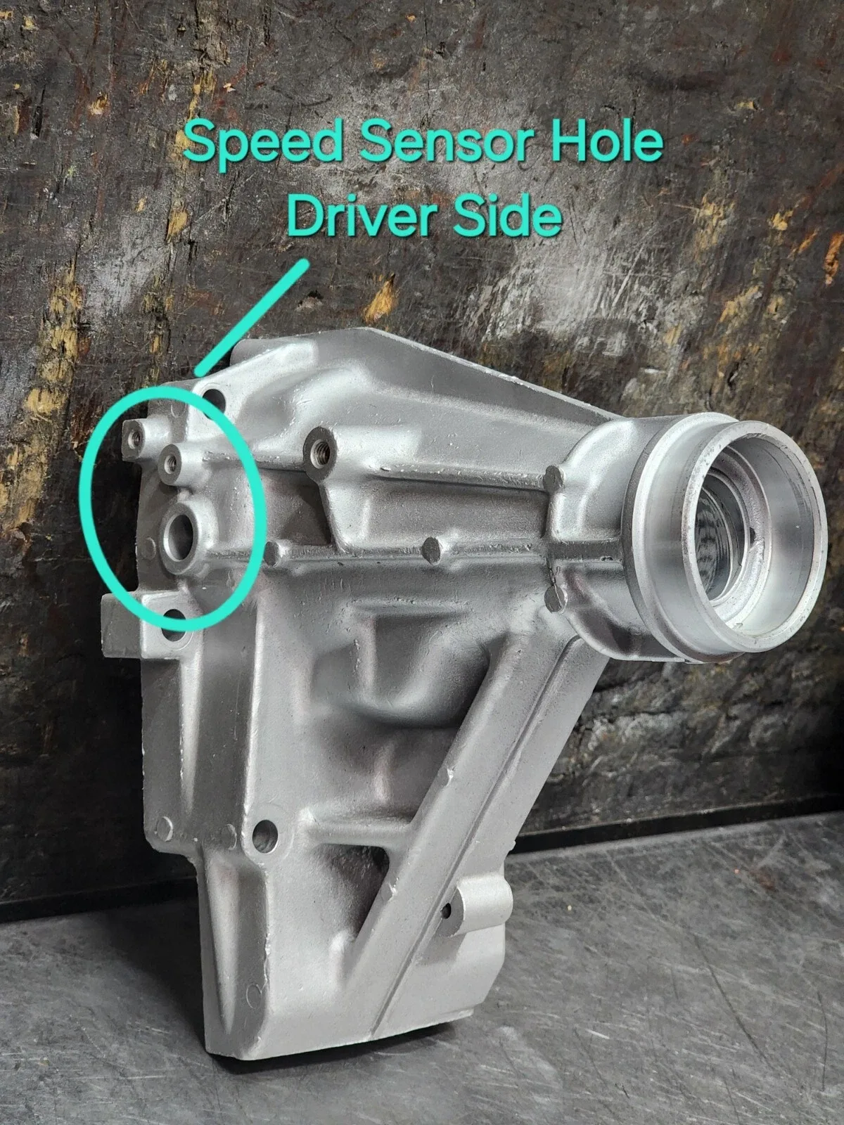 A340E TRANSMISSION EXTENSION HOUSING, 2WD SPEED-O PASSENGER SIDE #8940 image 3