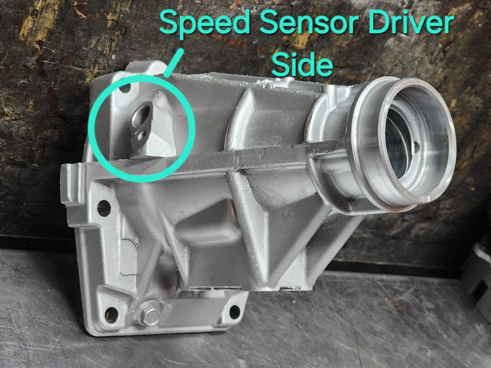 A340 TRANSMISSION EXTENSION HOUSING, 2WD "4" BOLT MOUNT USE SPEED SENSOR #8938 image 3