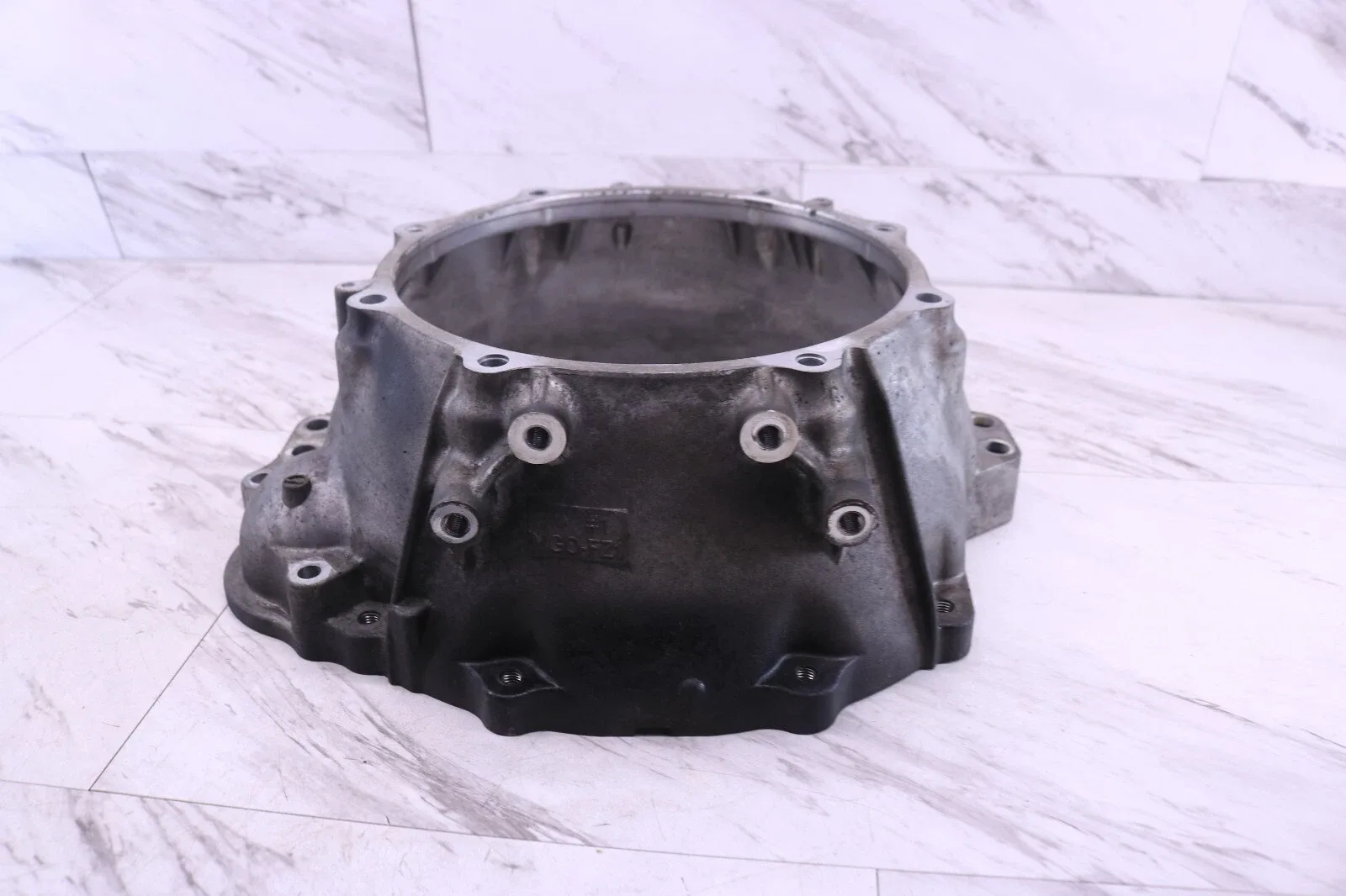 09-19 370Z 08-13 G37 VQ37VHR AWD A/T BELL HOUSING CONVERTER HOUSING WITH BOLTS image 3