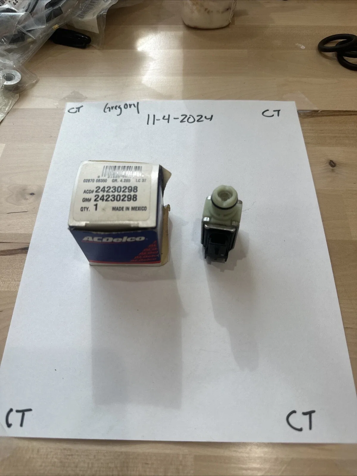 24230298 Transmission 1-2 2-3 A B Shift Solenoid 93-up 4L60E 4L65E For GMC Chevy