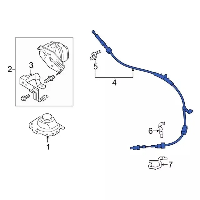 Genuine Ford Cable DG9Z-7E395-AU image 4