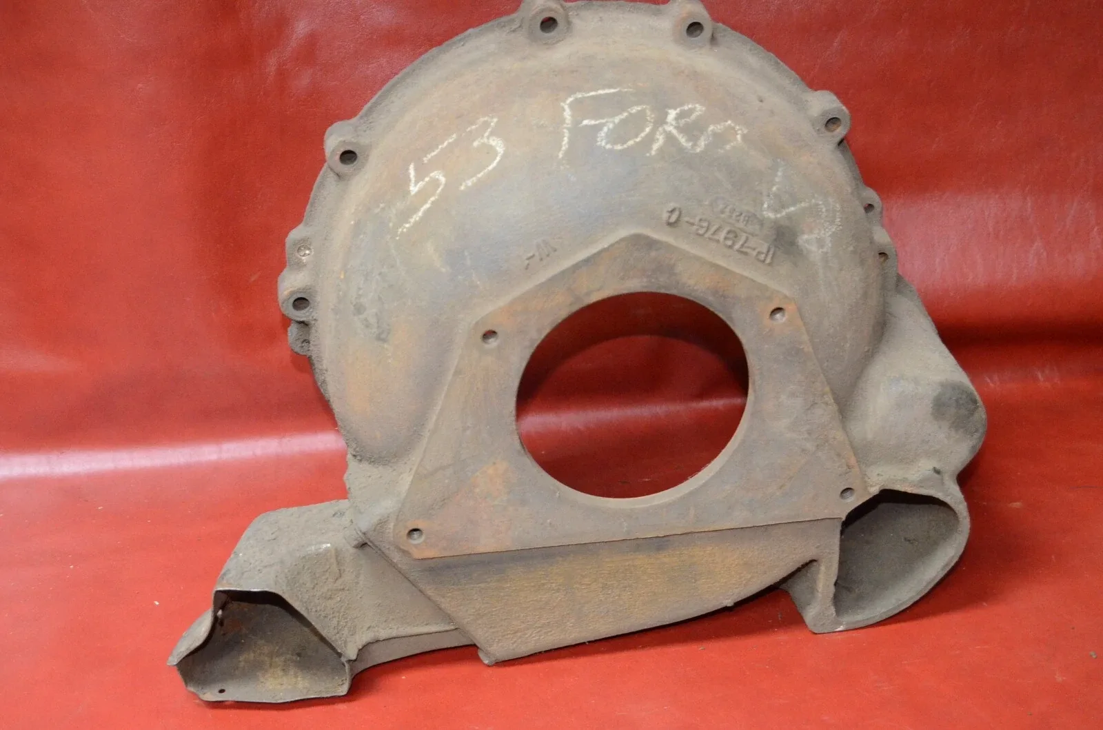1953-54 Ford Air Cooled Bell Housing Ford-O-Matic Automatic Trans 1P-7976-C B252 image 3
