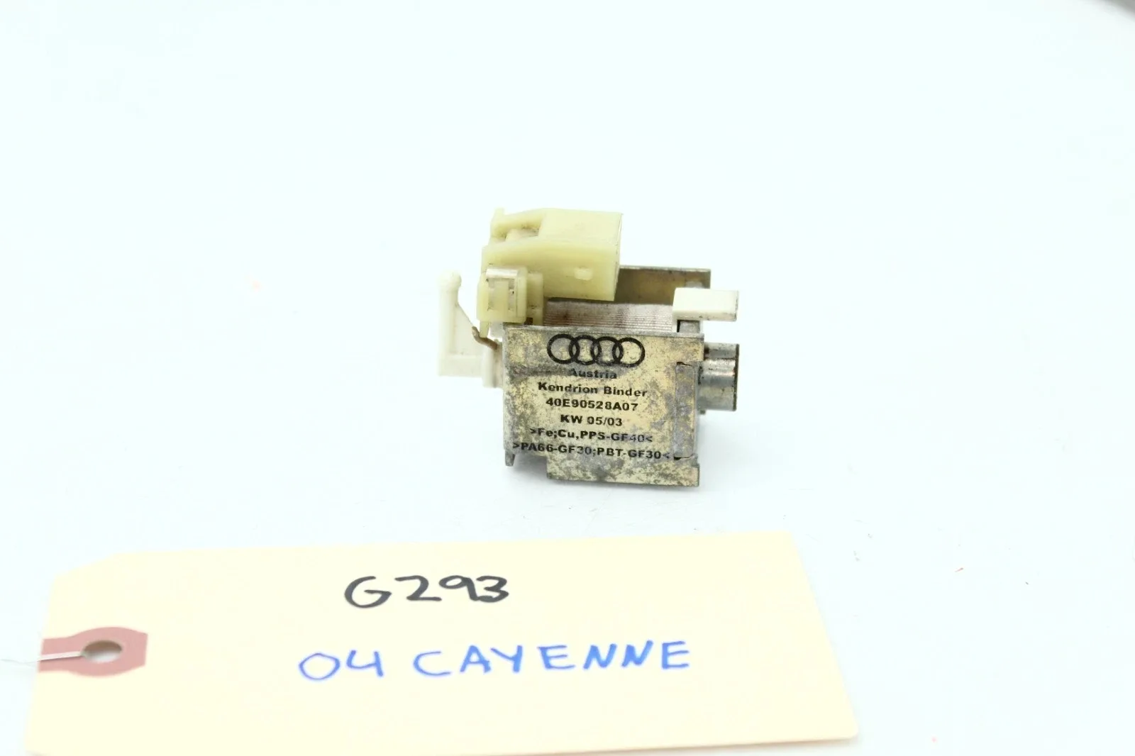 03-10 PORSCHE CAYENNE A/T SHIFT INTERLOCK SOLENOID  G293