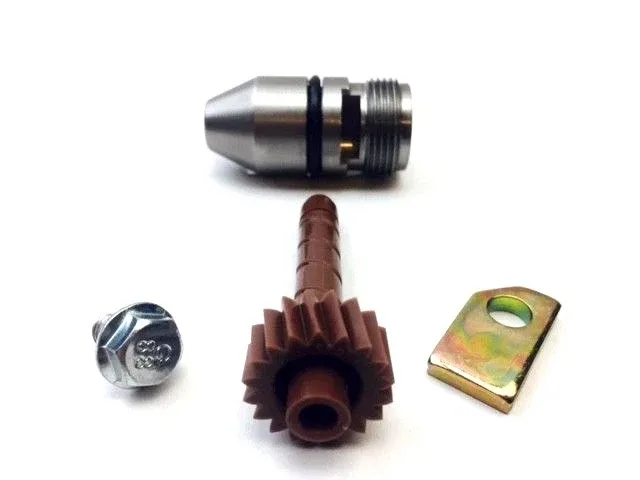 Aluminum Powerglide Speedometer Housing Bullet Bracket & 18 Tooth Driven Gear image 2