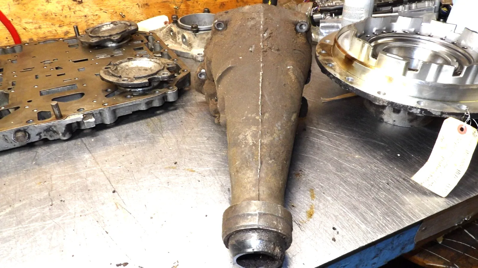 Ford  - C-6 - Automatic Trans  "  Output Housing  "  Very Good   13 1/2   Long image 4