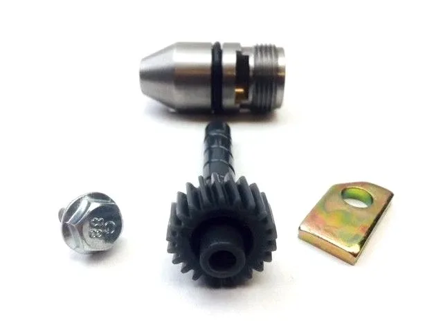 Aluminum Powerglide Speedometer Housing Bullet Bracket & 22 Tooth Driven Gear image 2