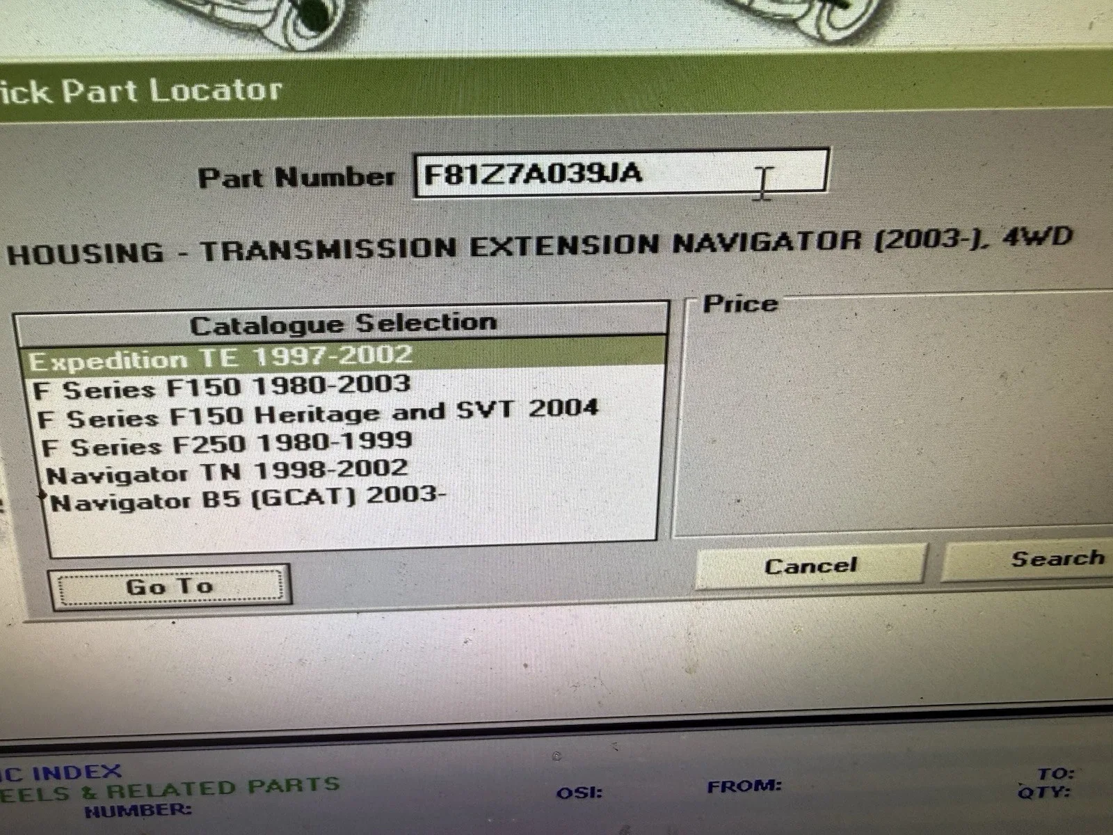 Genuine Ford Housing Transmission Extension F81Z-7A039-JA OEM image 2